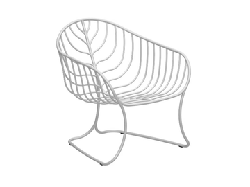 FOLIA - Stainless steel garden armchair with armrests by Royal Botania - view 2